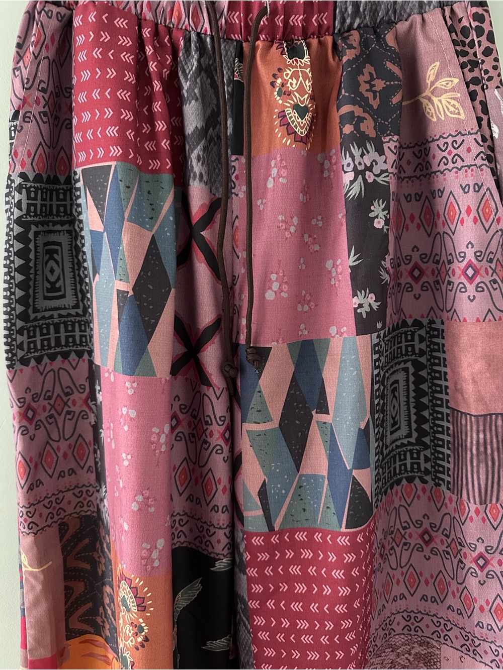 Patchwork Style Pants - Picture 3 of 6